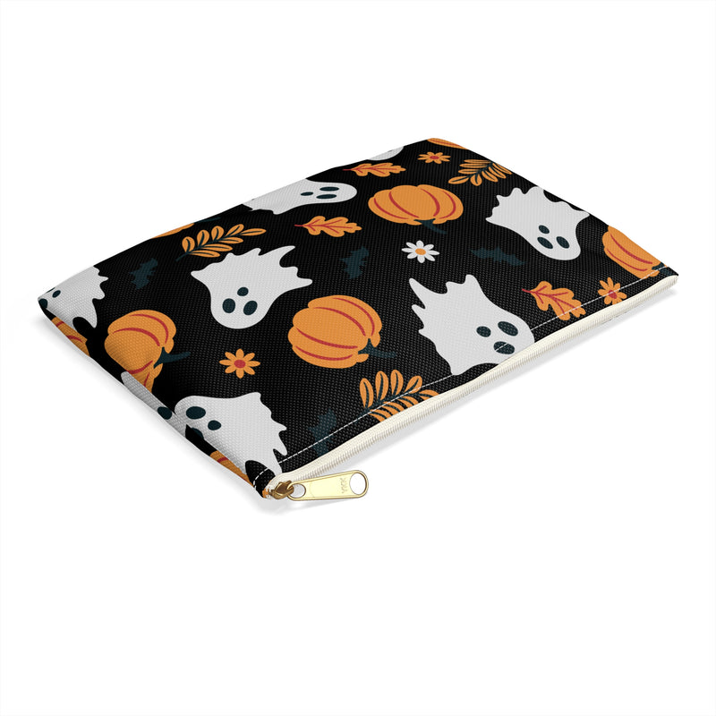 Boo Pumpkins Black Accessory Pouch