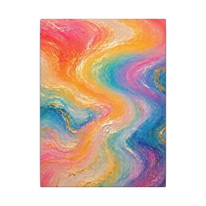 Rainbow Wave — Matte Canvas Wall Art