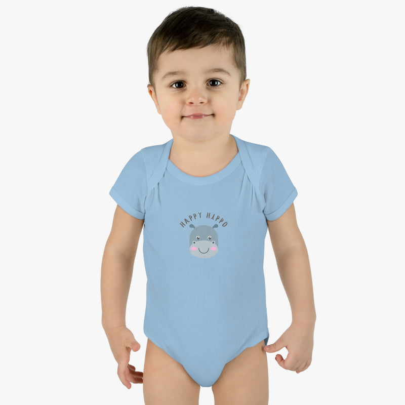 Happy Hippo Baby Bodysuit