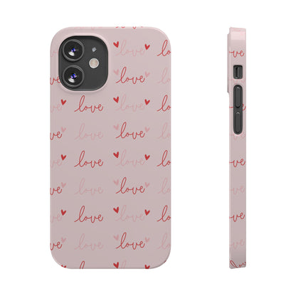 Love Silk Slim iPhone Case