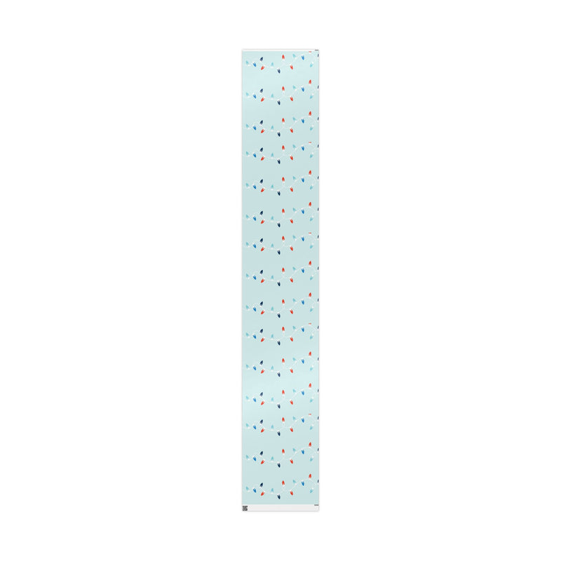 Christmas Light Blue Strings Wrapping Papers