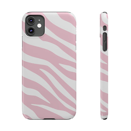 Pink Zebra Slim iPhone Case