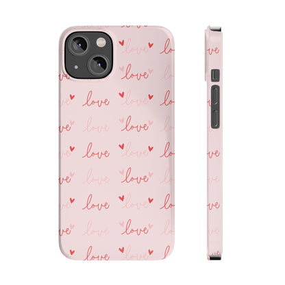 Love Silk Slim iPhone Case