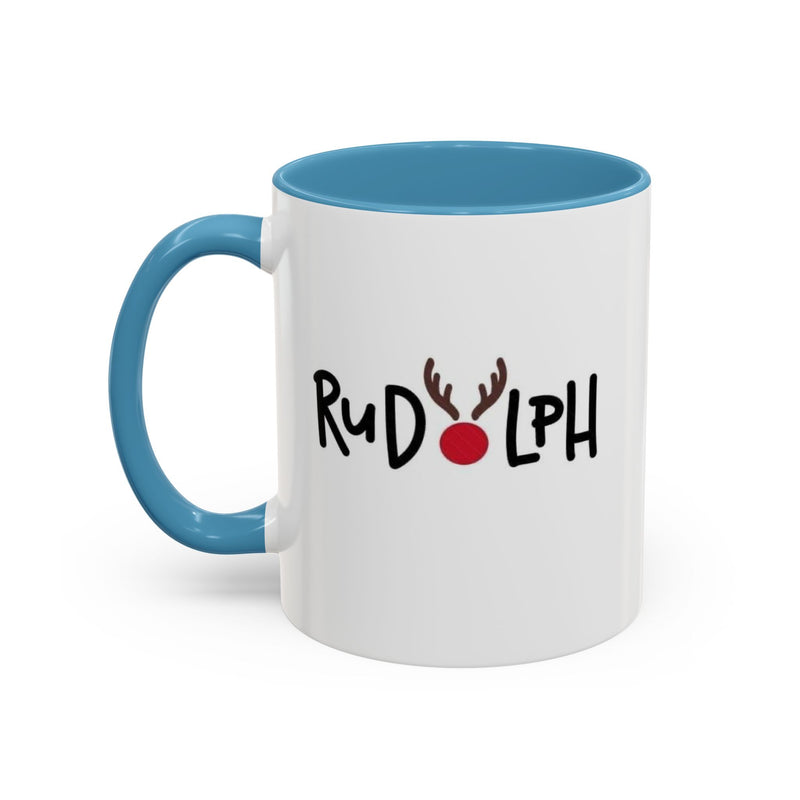 Rudolf Reindeer Accent Coffee Mug (11, 15oz)