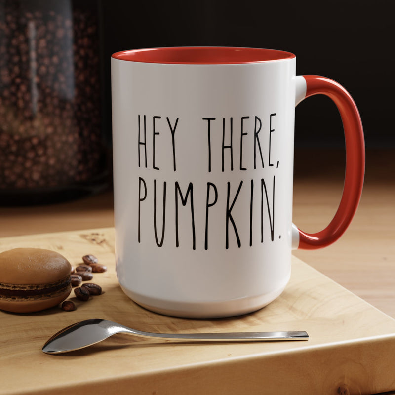 Hey There Pumpkin Accent Coffee Mug (11, 15oz)