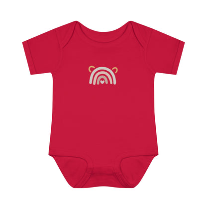 Rainbow Heart Baby Bodysuit