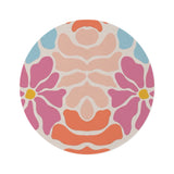 Floral Groove Round Rug