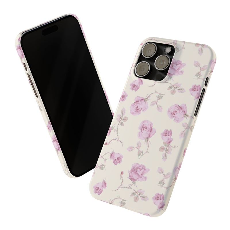 Lavender Rose Slim iPhone Case