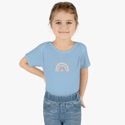 Rainbow Heart Baby Bodysuit