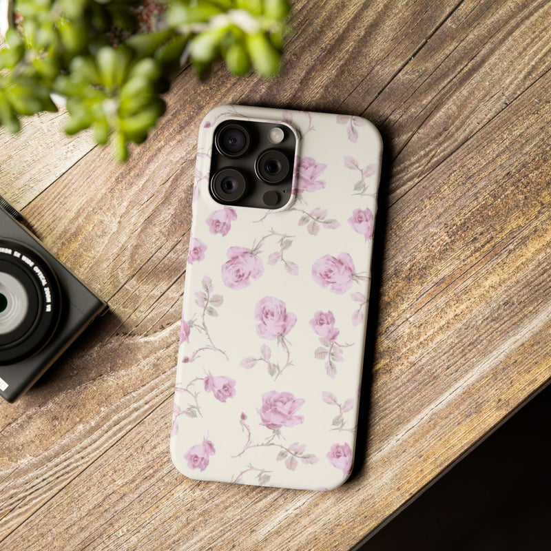 Lavender Rose Slim iPhone Case