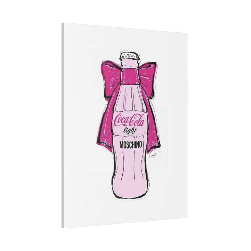 Pink Coke Coquette Matte Canvas, Stretched