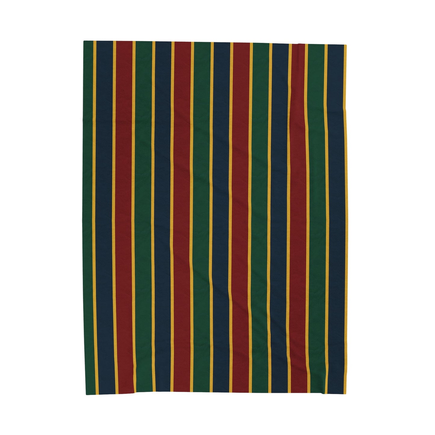 The Regent Collection Colorful Stripes Velveteen Plush Blanket