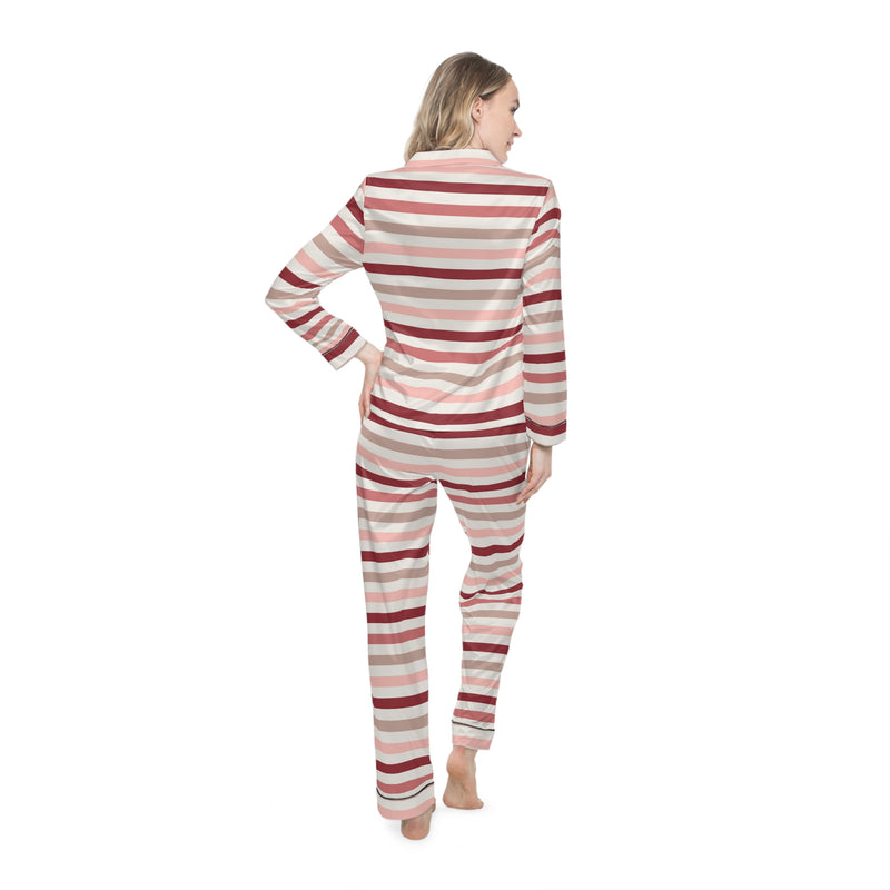 Love Stripes Satin Pajama Set