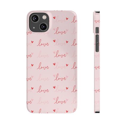 Love Silk Slim iPhone Case