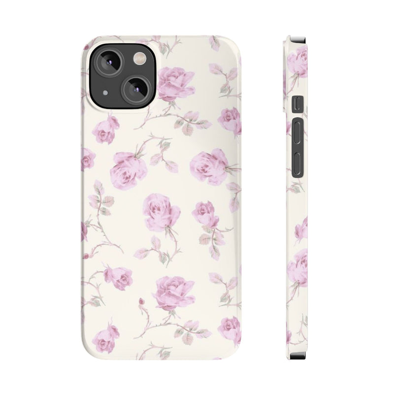 Lavender Rose Slim iPhone Case