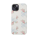 Rosa Beaux Blue Slim iPhone Case