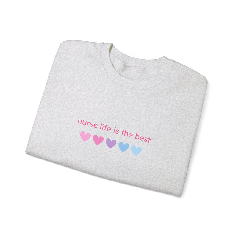 Nurse Life is Best Heavy Blend™ Crewneck Sweatshirt