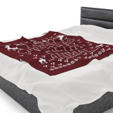 Merry Christmas Ya Filthy Animal Velveteen Plush Blanket