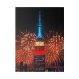 Fireworks in NYC Matte Canvas, Stretched