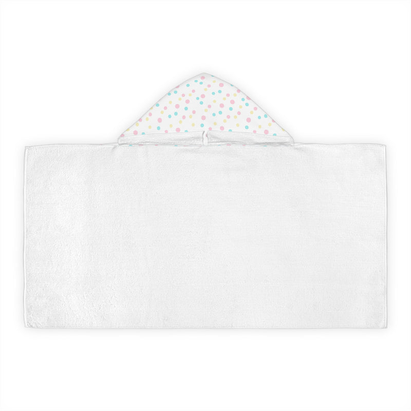 Multicolor Polka Dot Youth Hooded Towel