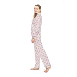 Pink Bows Satin Pajama Set