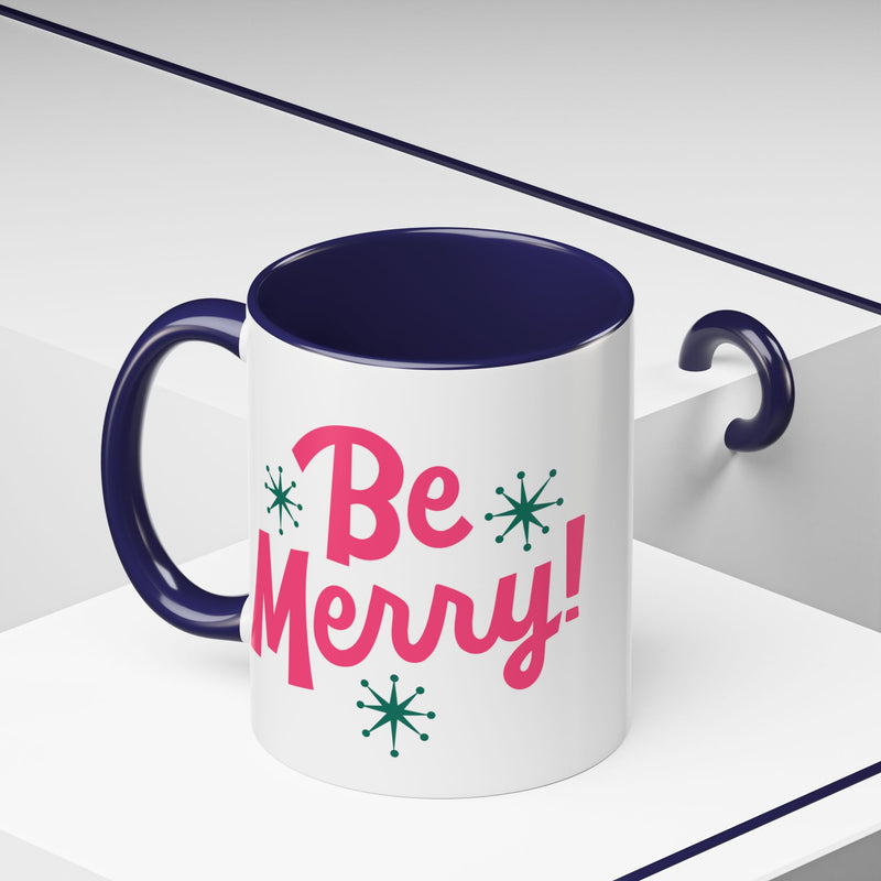 Be Merry Accent Coffee Mug (11, 15oz)