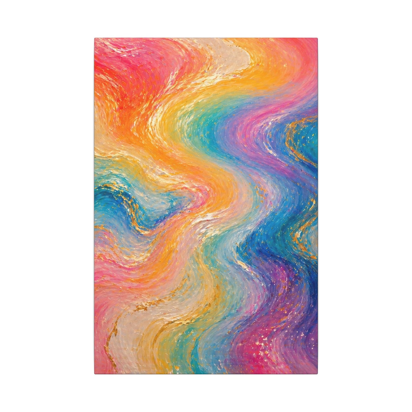 Rainbow Wave — Matte Canvas Wall Art