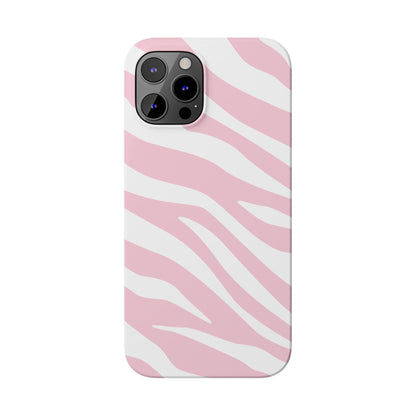 Pink Zebra Slim iPhone Case