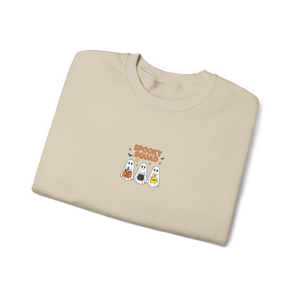 Spooky Squad Trick or Treat Embroidered Crewneck Sweatshirt