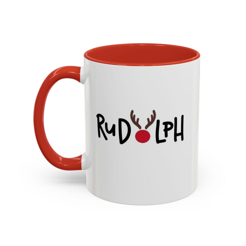 Rudolf Reindeer Accent Coffee Mug (11, 15oz)