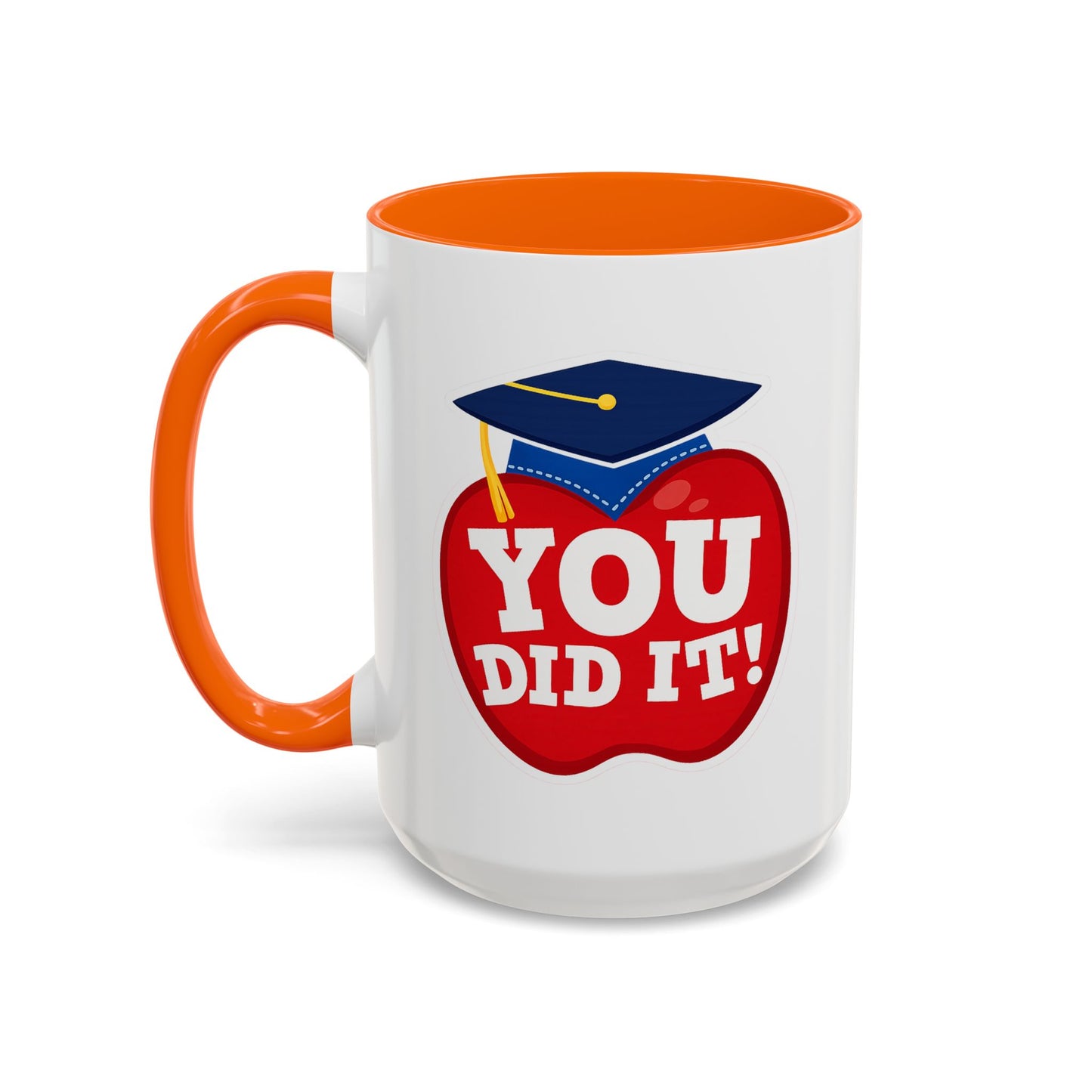 You Did It! Graduation Apple Accent Coffee Mug (11/15oz)