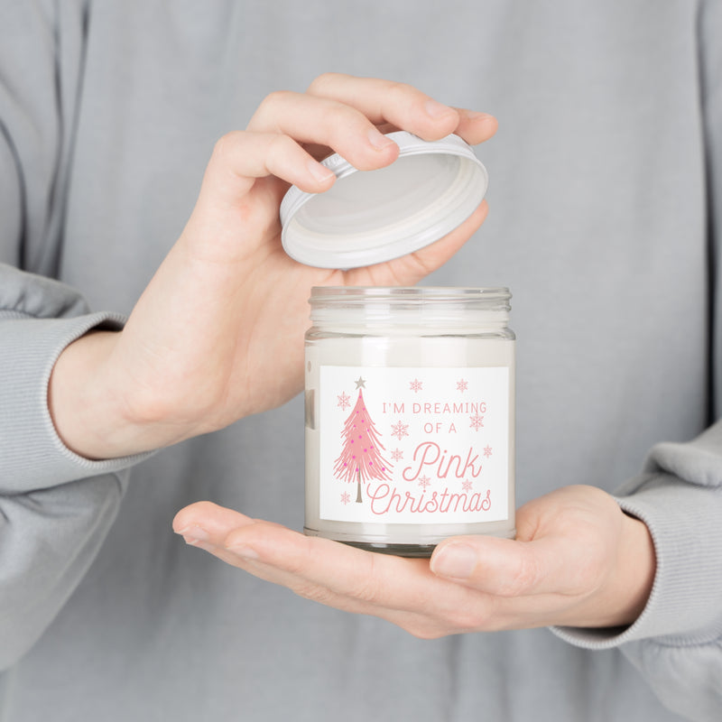 Dreaming of a Pink Christmas Scented Candles, 9oz