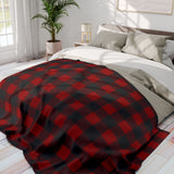 Red and Black Plaid Arctic Fleece Blanket