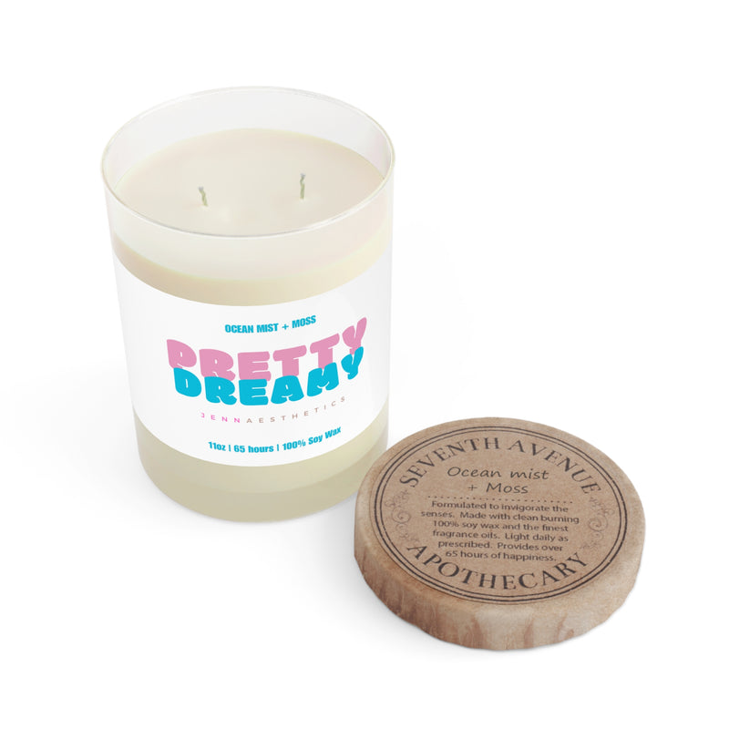 Pretty Dreamy Ocean Mist Moss Scented Candle