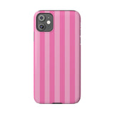 Pink Striped Slim iPhone Case