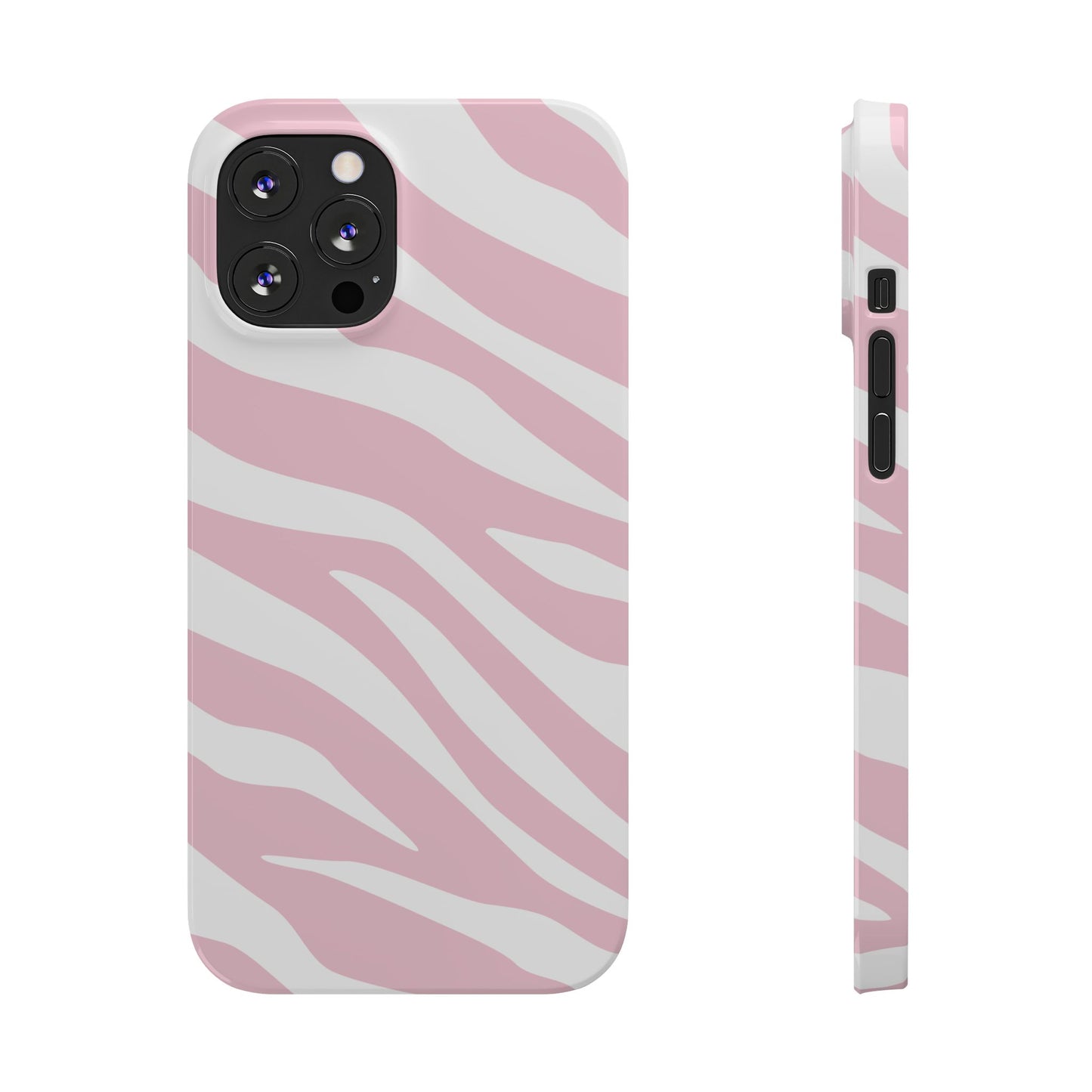 Pink Zebra Slim iPhone Case