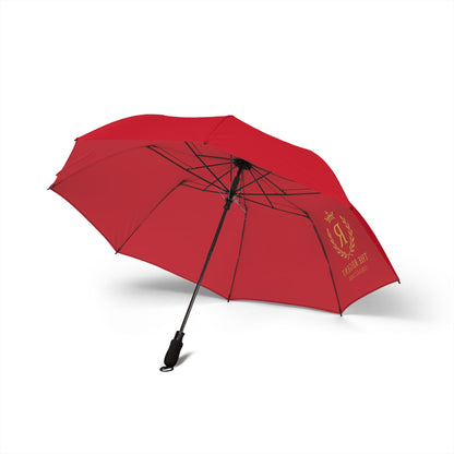 The Regent Collection Semi-Automatic Foldable Luxury Umbrella Red