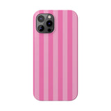 Pink Striped Slim iPhone Case