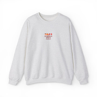 Pumpkin Spice Addict Embroidered Crewneck Sweatshirt