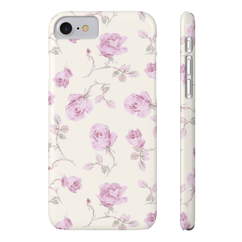 Lavender Rose Slim iPhone Case