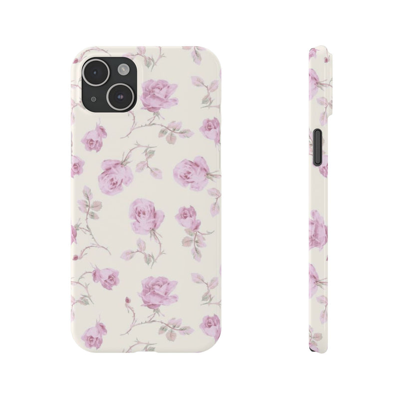 Lavender Rose Slim iPhone Case