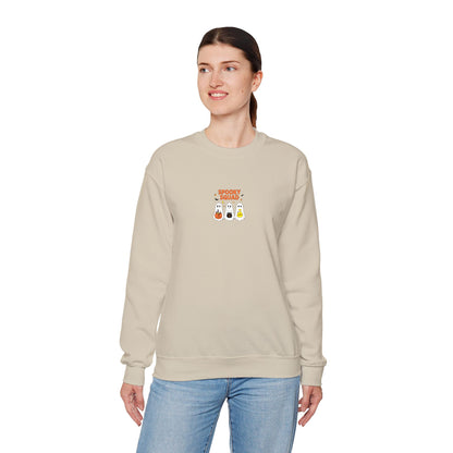 Spooky Squad Trick or Treat Embroidered Crewneck Sweatshirt