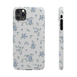 Blue Petals Slim iPhone Case