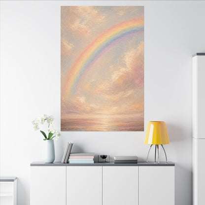 Rainbow Horizon Canvas Print — Matte Stretched Canvas