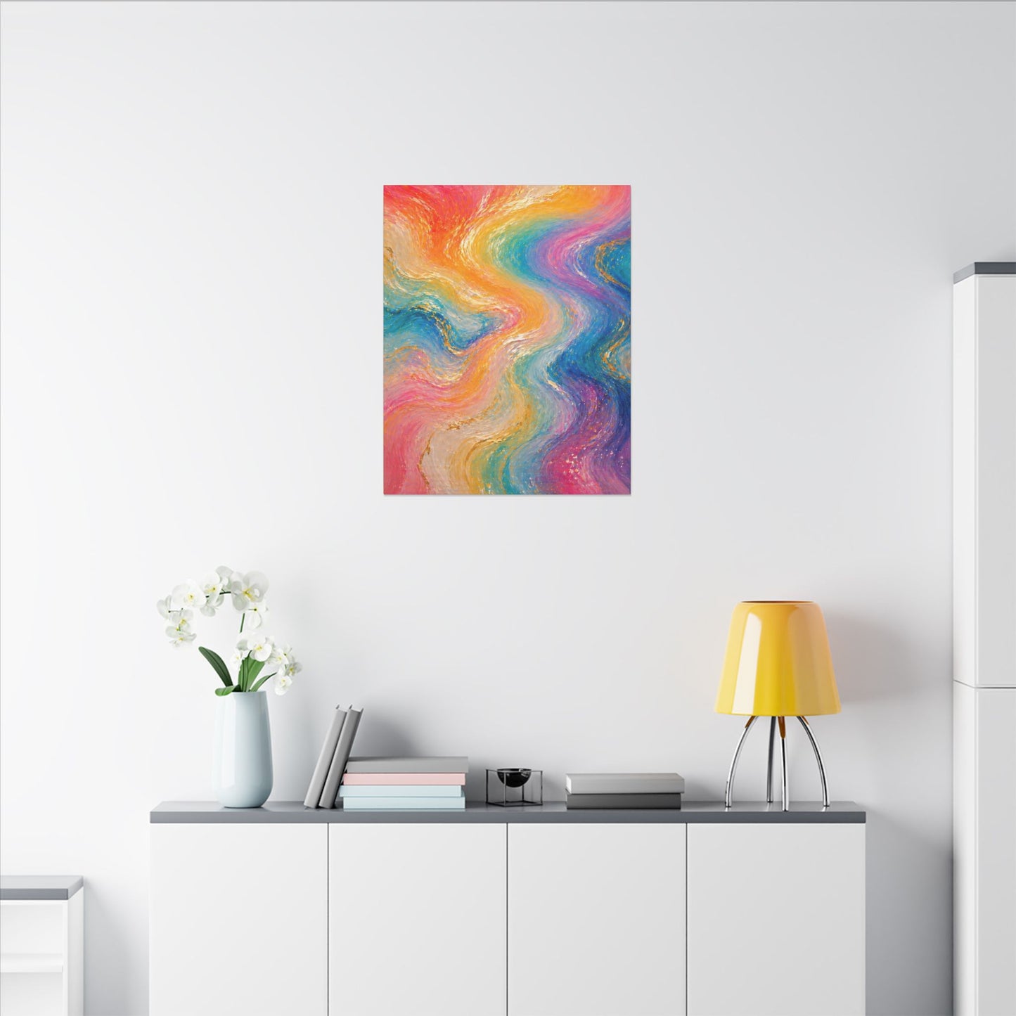 Rainbow Wave — Matte Canvas Wall Art