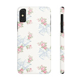 Rosa Beaux Blue Slim iPhone Case