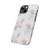 Rosa Beaux Blue Slim iPhone Case