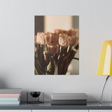 Sunrise Tulips Matte Canvas, Stretched