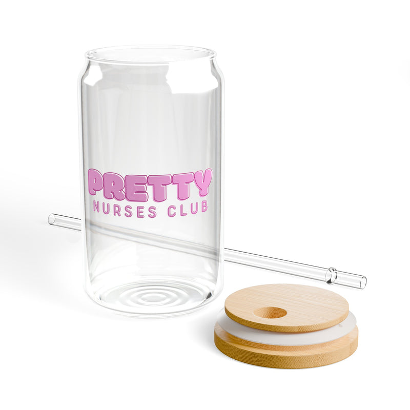 Pretty Nurse Club Sipper Glass