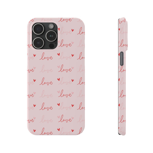 Love Silk Slim iPhone Case